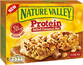 Grænseværdi menneskemængde Brace Nature Valley Protein Salted Caramel Nut - High Protein Snack Bar