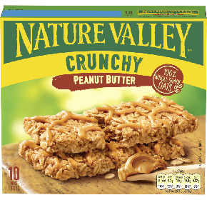 A box nature valley crunchy peanut butter bars