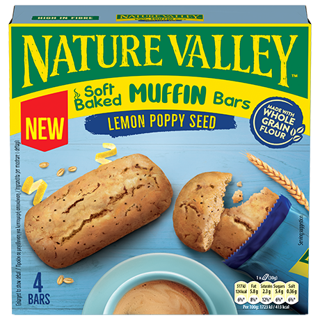 Nature Valley Soft Baked Muffin Bars Lemon Poppy Seed
